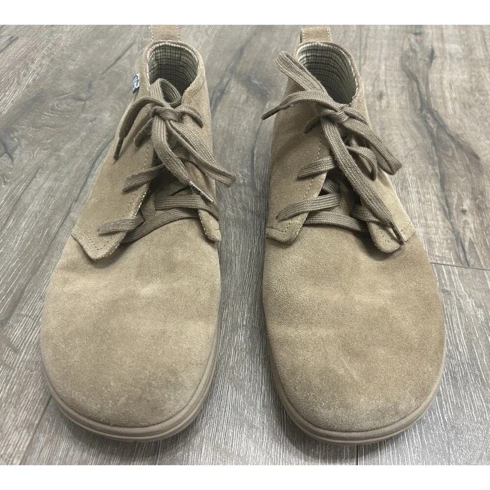 Lems Chukka Minimalist Zero Drop Ankle Boots Mens Size 13 Sandstone Tan Suede